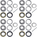 1ft' Axle Trailer Hub Bearings Kits 4 Sets - Complete L44643/L44610