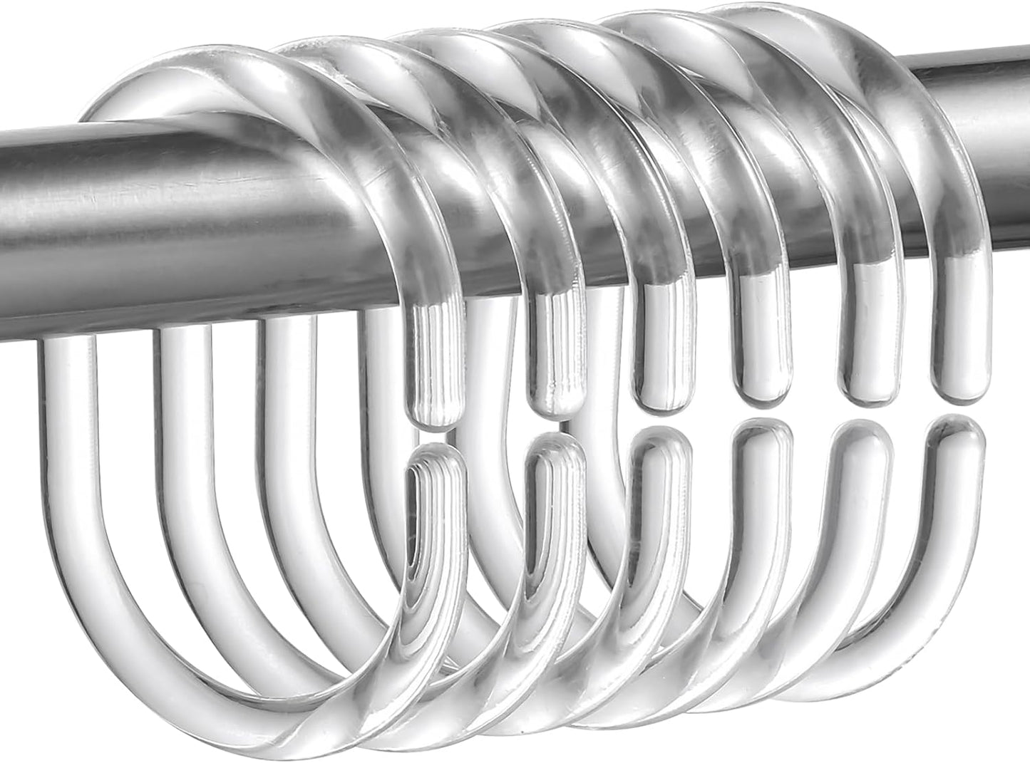 Rust-Proof Shower Curtain Rings - Set of 24 by Jomeech