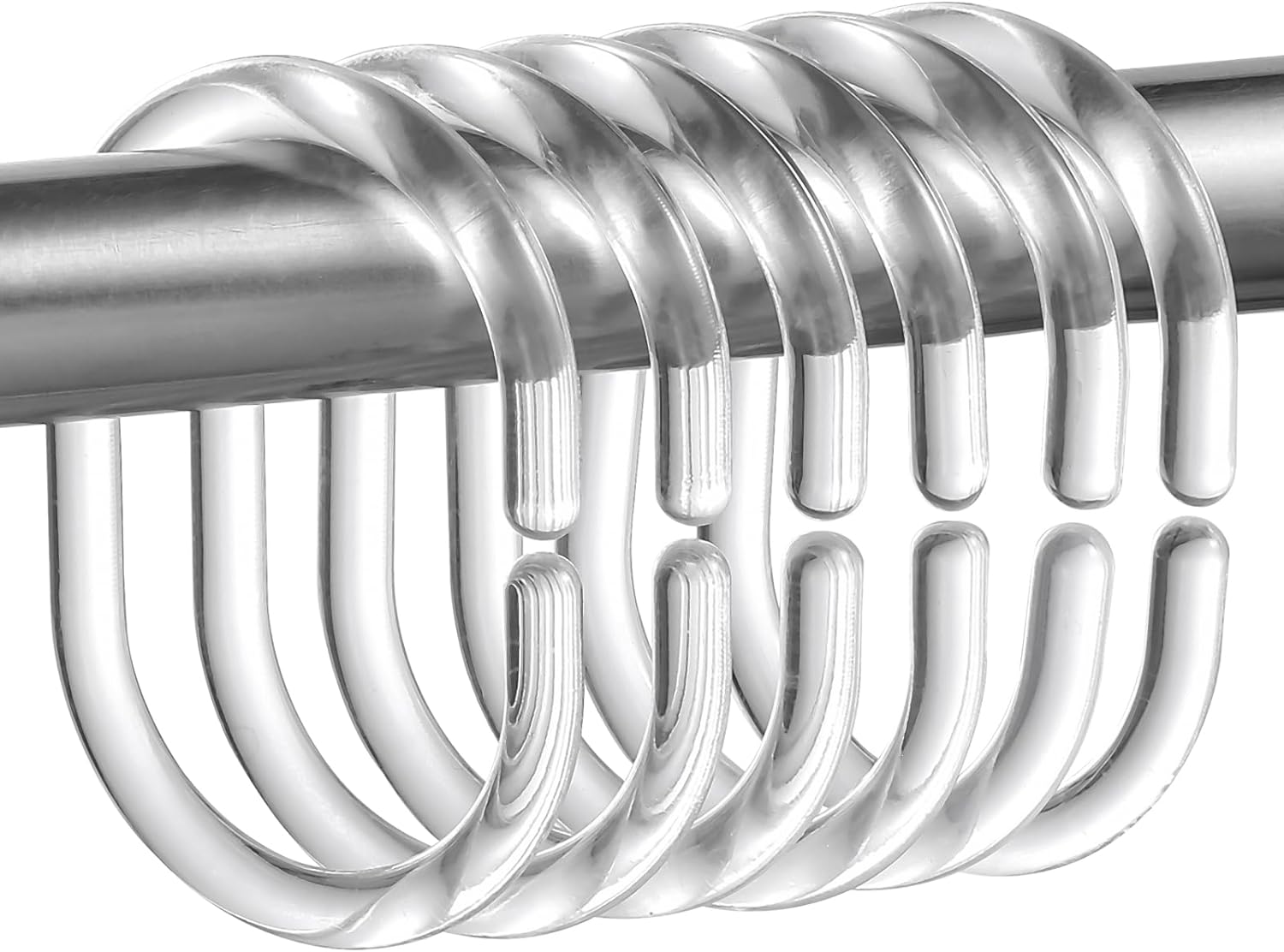 Rust-Proof Shower Curtain Rings - Set of 24 by Jomeech