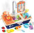 CUTE STONE Pretend Play Kitchen Sink Toys for Kids Fun
