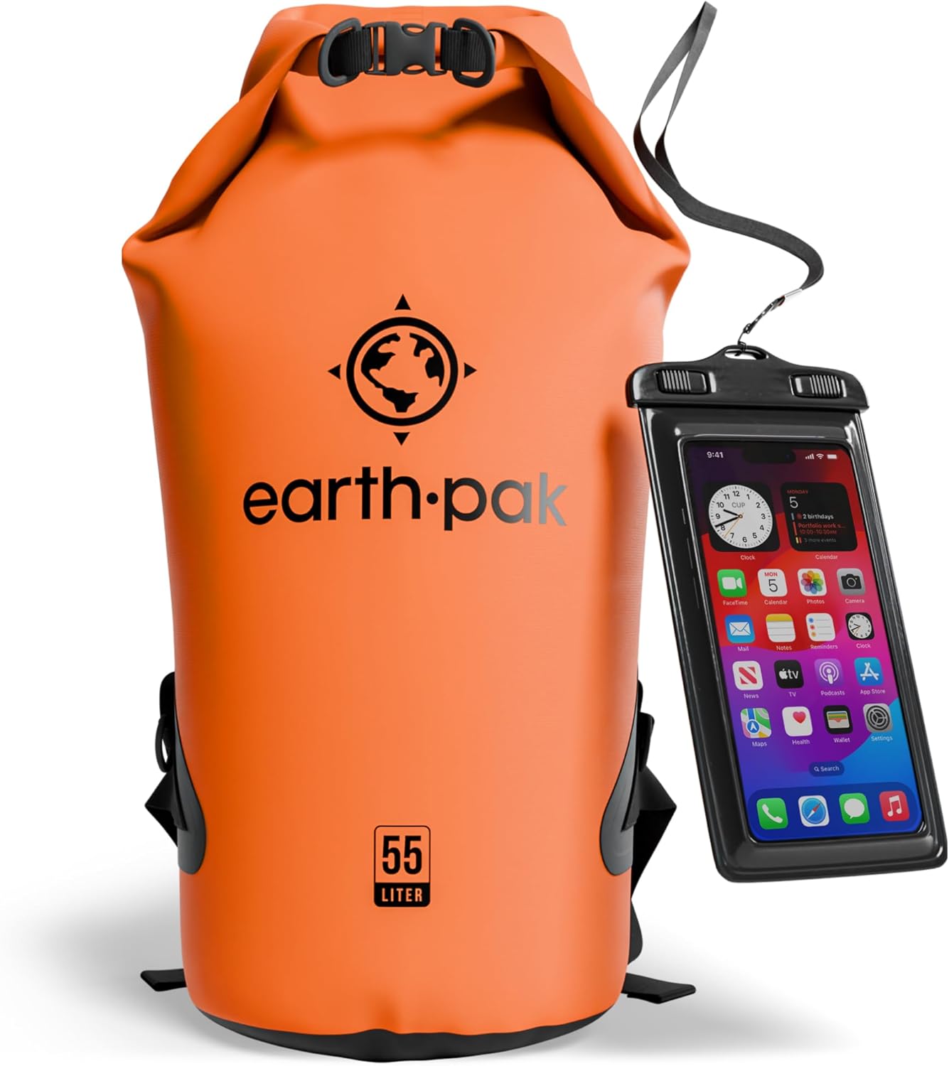 Earth Pak Waterproof Dry Bag - Reliable Roll Top Design