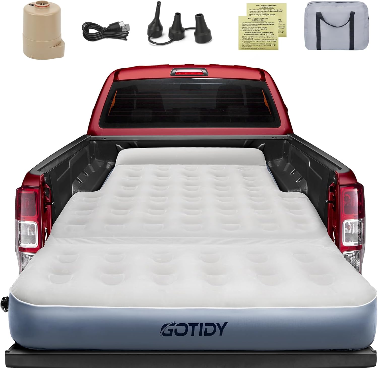 Inflatable Truck Bed Mattress for Tacoma Jeep Gladiator JT