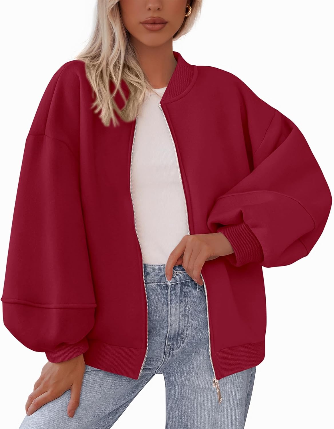 KIRUNDO Oversized Sweatshirt for Women Fall Fashion 2025