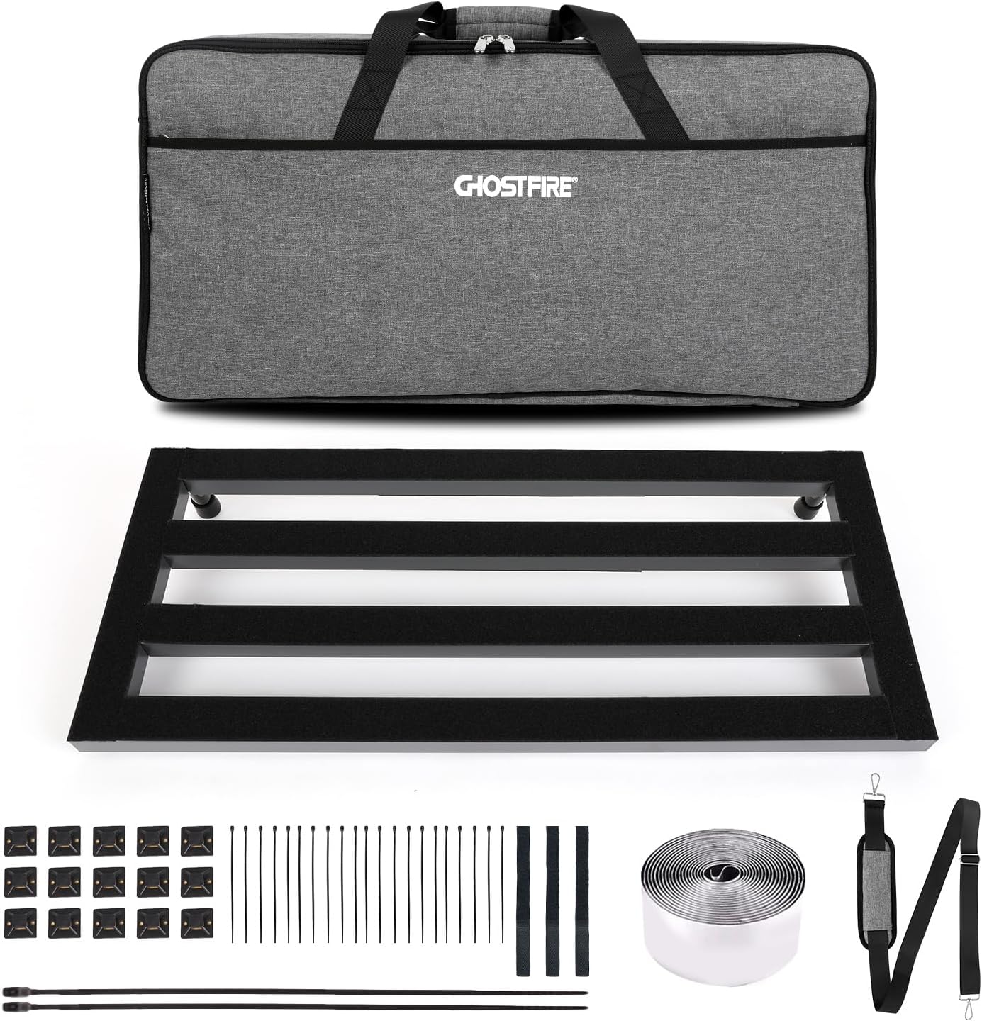 Ghost Fire Large Guitar Pedal Board for Musicians on the Go