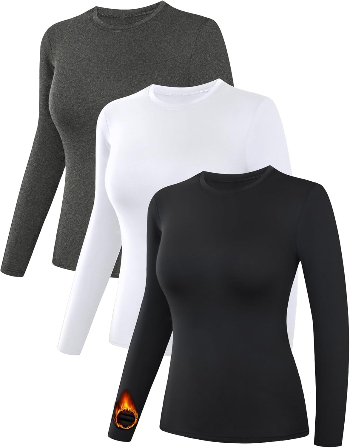 Womens Thermal Shirts for Winter Cold Weather - Fleece Lined