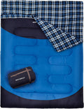 Double Sleeping Bag for Adults 2-Person Queen Size - Machine Washable