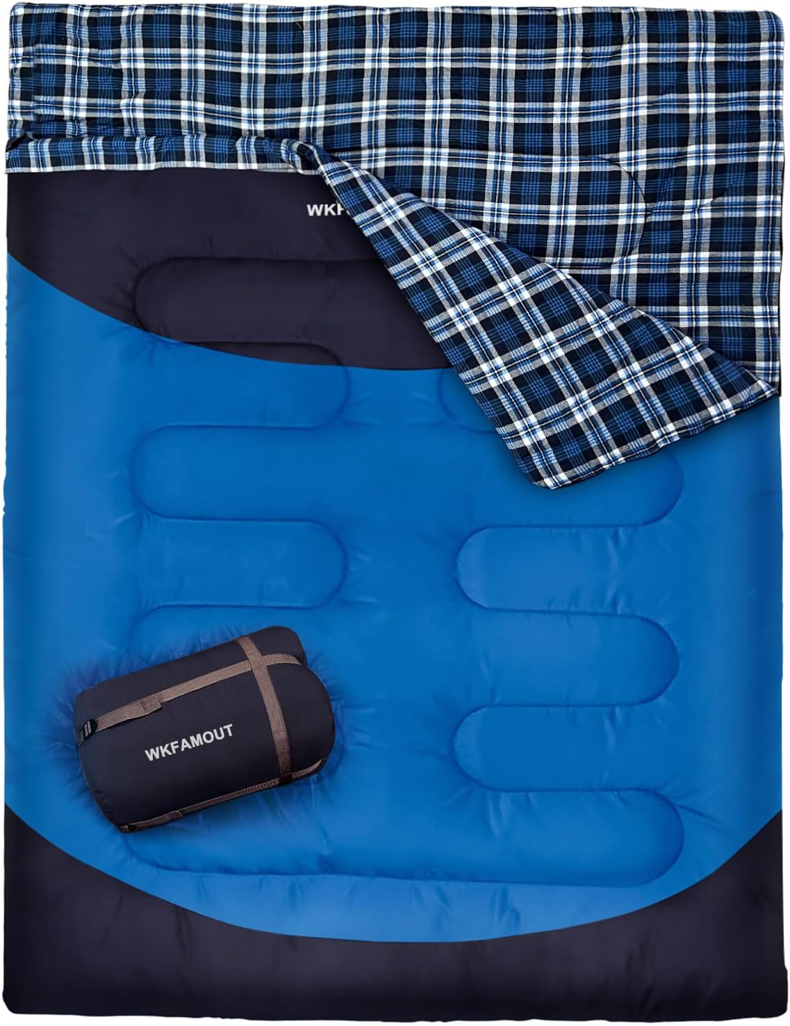 Double Sleeping Bag for Adults Waterproof Queen Size 2 Person