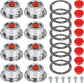 CheeMuii 8 Pack 343-4009 Trailer Hub Caps Kit - Visible Oil Window