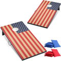 Cornhole Sets 4 x 2 ft / 3 x 2 ft with 8 Bean Bags - Backyard Toss