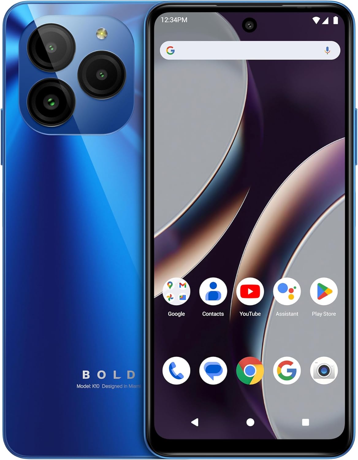 BLU Bold K10 Unlocked Smartphone with 50MP Camera and 5,000mAh Battery
