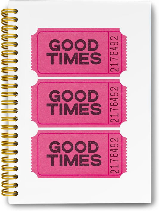 LiTiu Pink Spiral Journal: Coquette Style for Good Times