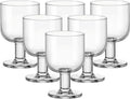 Bormioli Rocco Hosteria Set Of 6 Stackable Wine Glasses - Practical