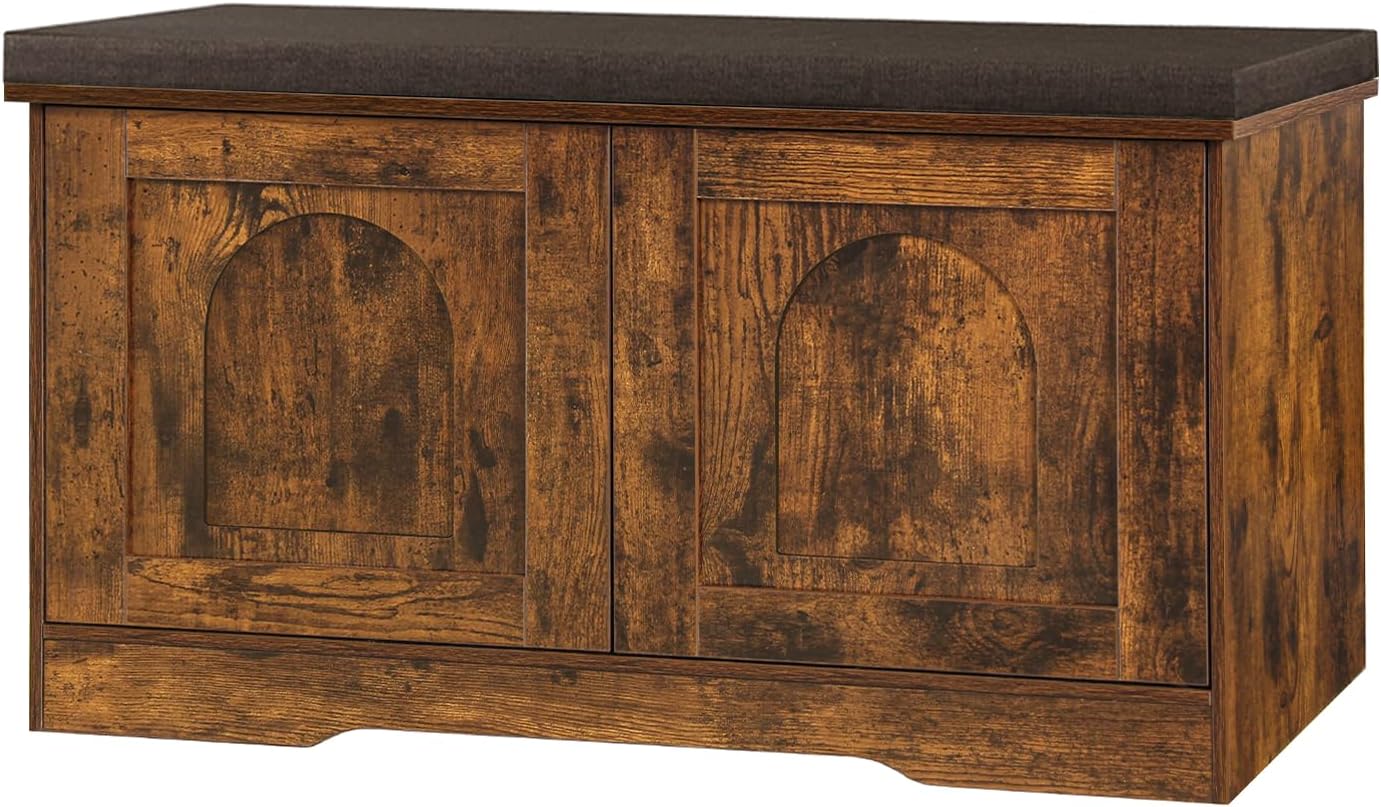 DINZI LVJ Shoe Bench: Stylish Entryway Storage Solution