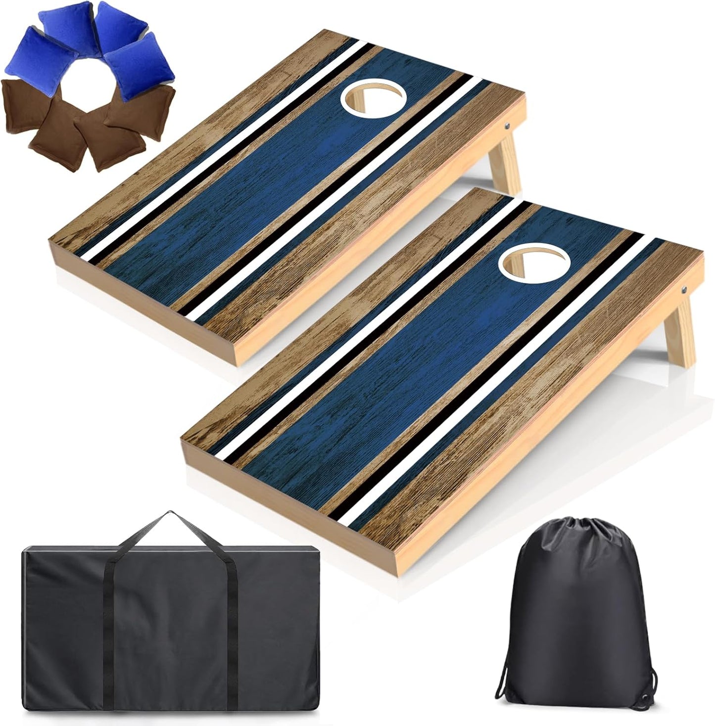Regulation Size Cornhole Boards Set for Outdoor Fun and Games