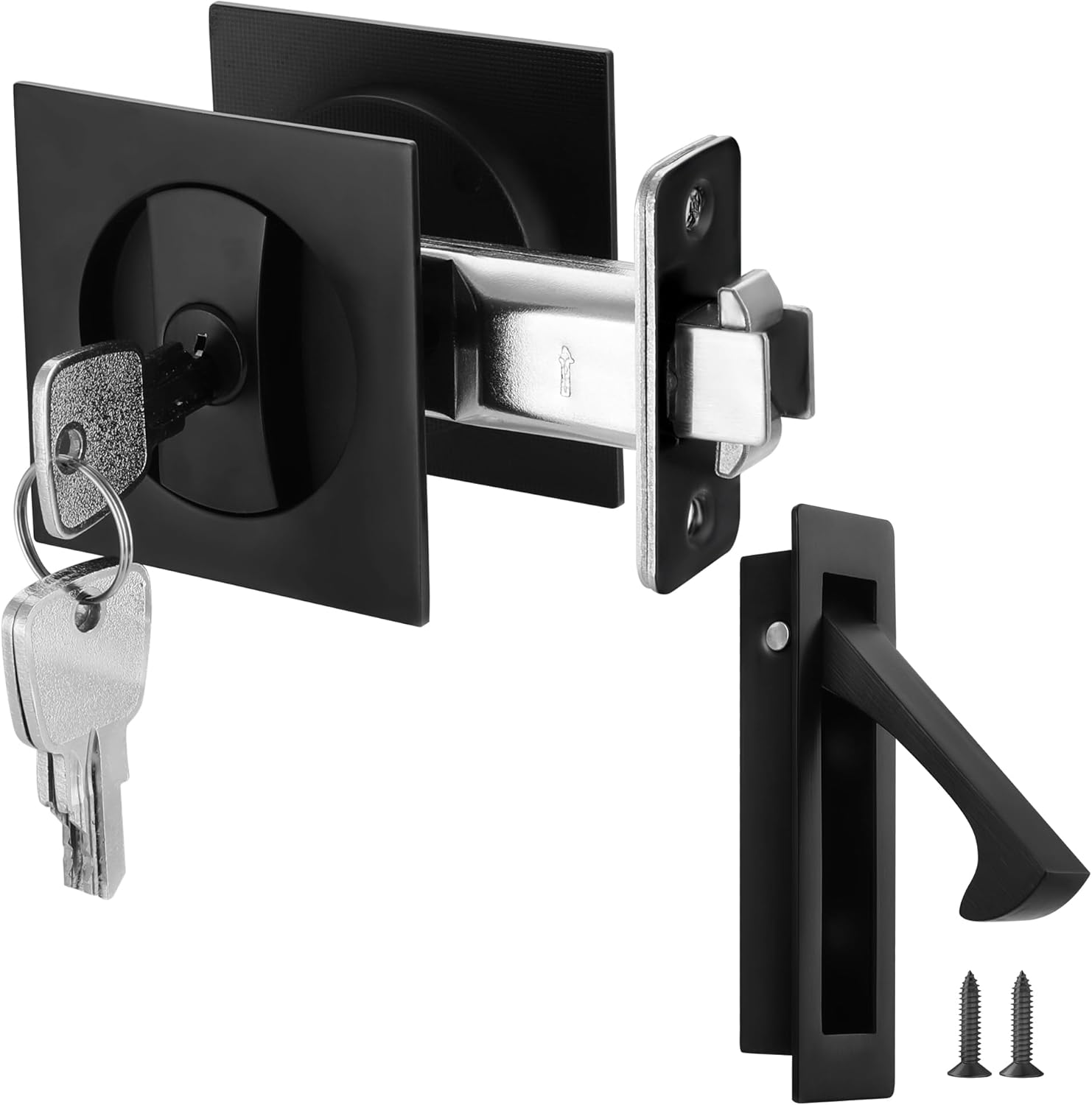 Malimali Pocket Door Lock with Key for Privacy Sliding Doors