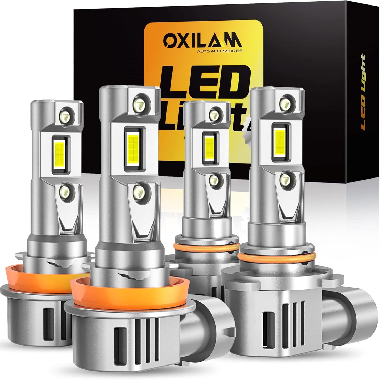 OXILAM H11 9005 LED Light Bulbs Combo for Superior Brightness