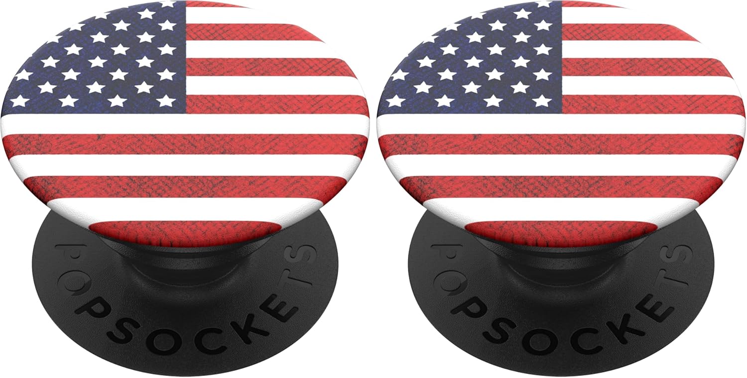 PopSockets Phone Grip with Expanding Kickstand, USA Flag Pack