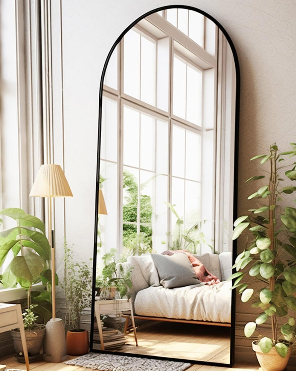 Oversized Full Length Mirror with Arch Design for Any Room – GearMustHave