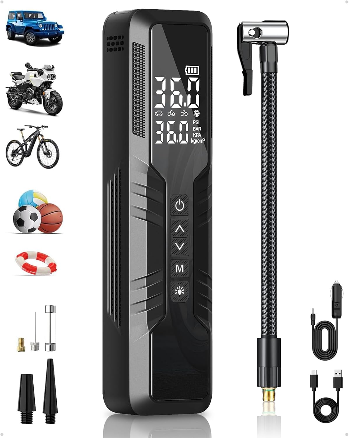 Fast Inflation: Cordless Tire Pump 150 PSI