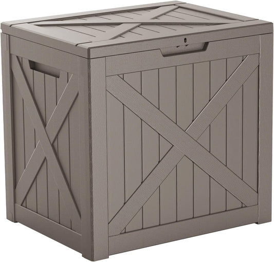 32 Gallon Outdoor Deck Box for Storage and Patio Furniture