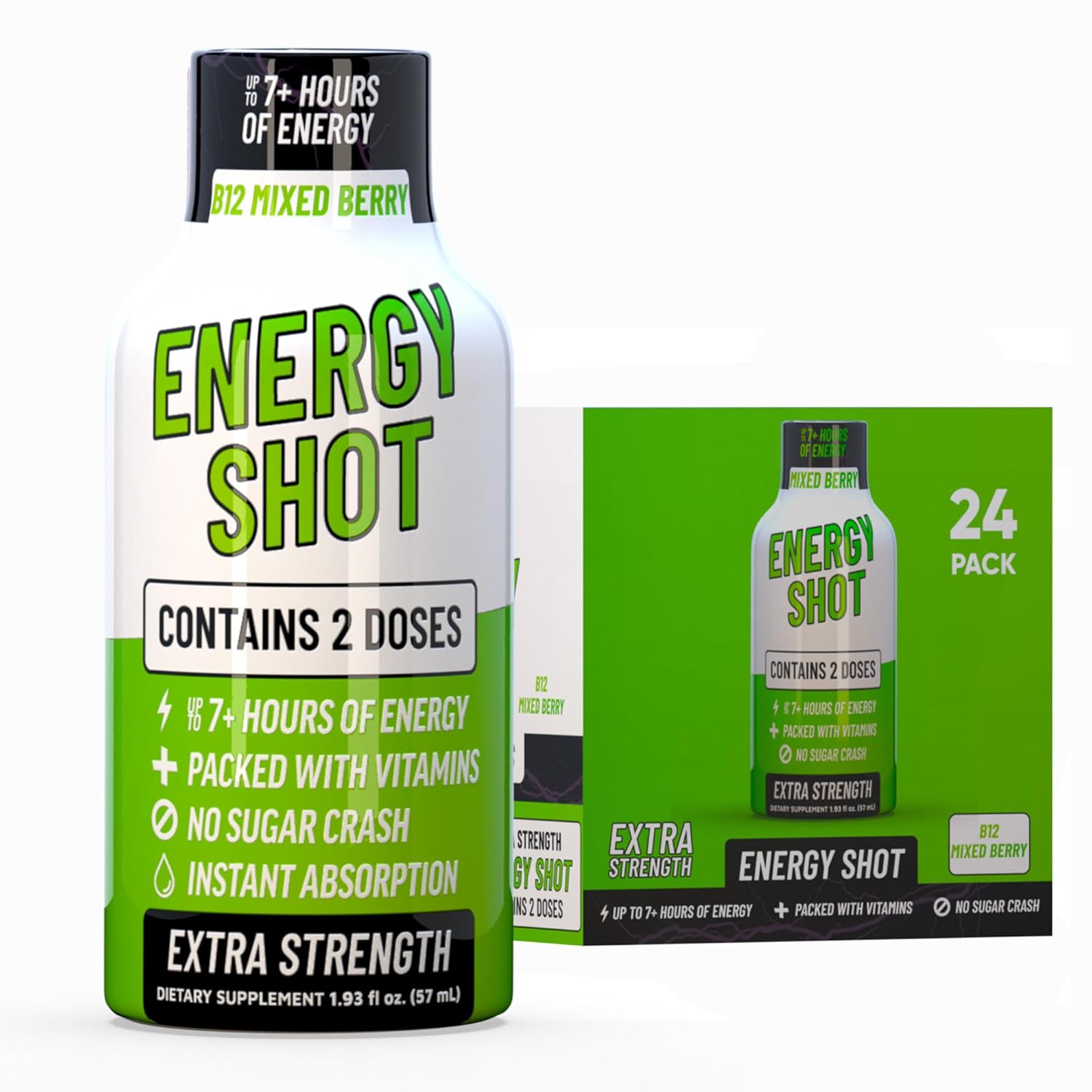 B12 Mixed Berry Extra Strength Energy Shot for Vitality Boost