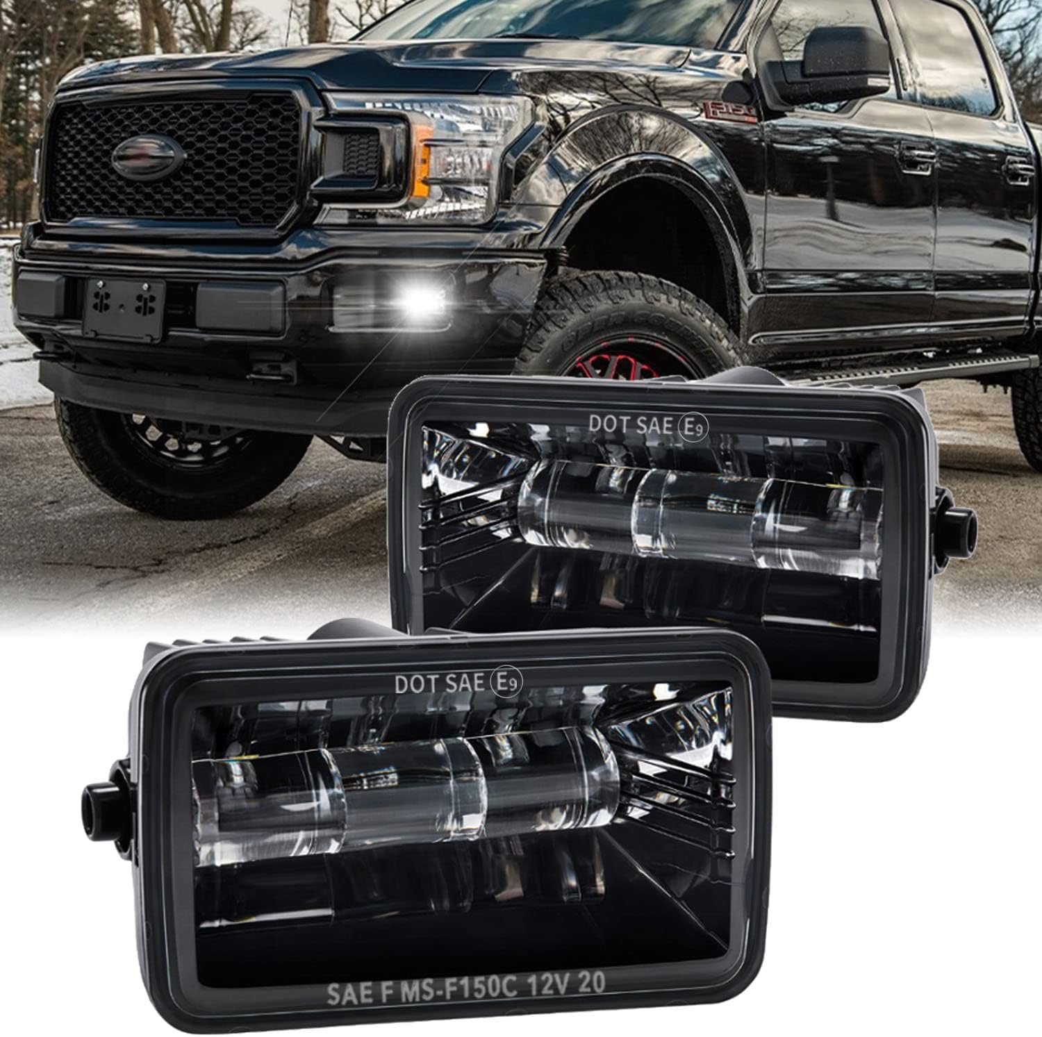 Z-OFFROAD LED Fog Lights for Ford F150 2015-2020 - Waterproof