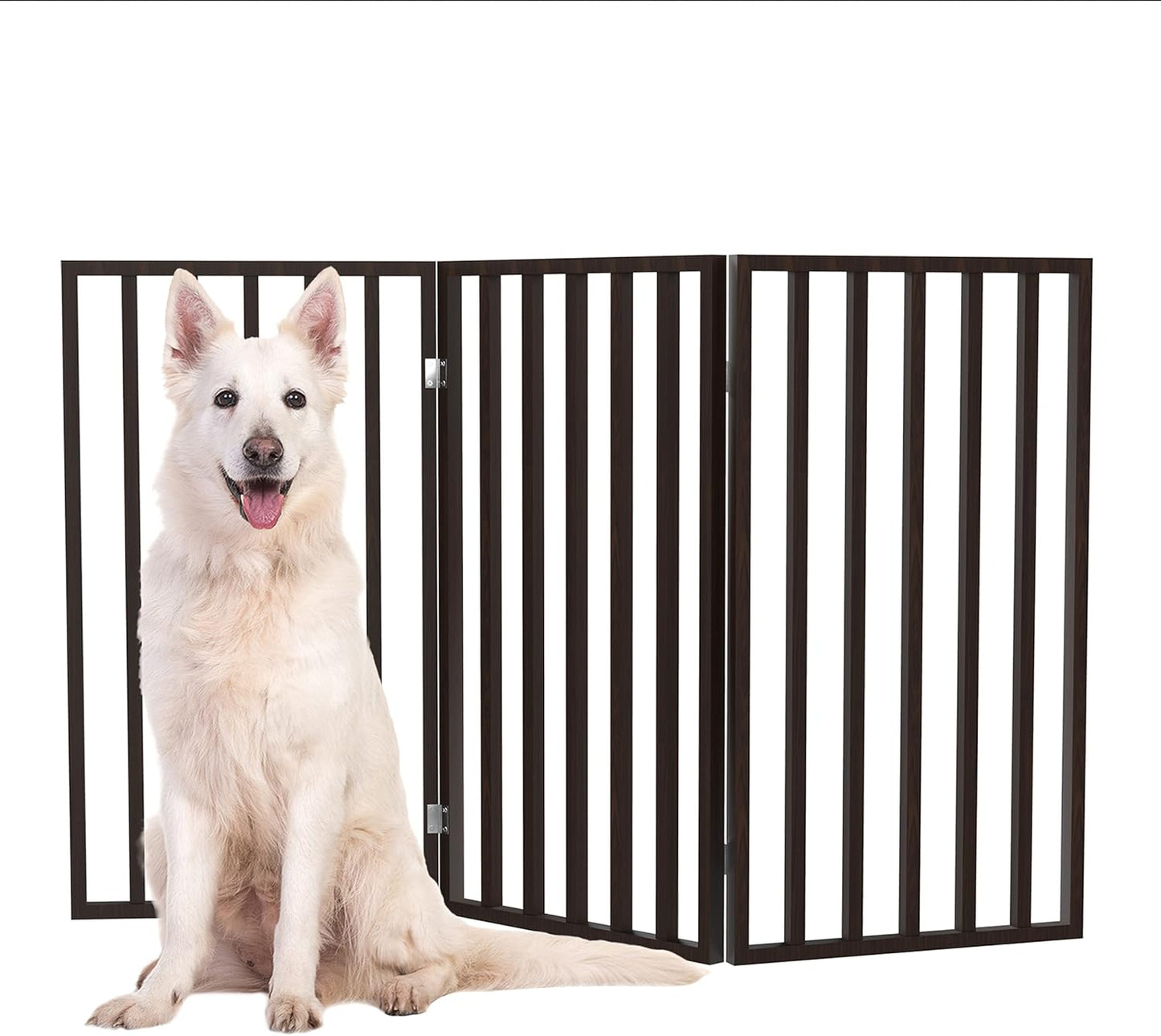 Indoor Pet Gate - 3-Panel Folding Dog Gate for Stairs or Doorways