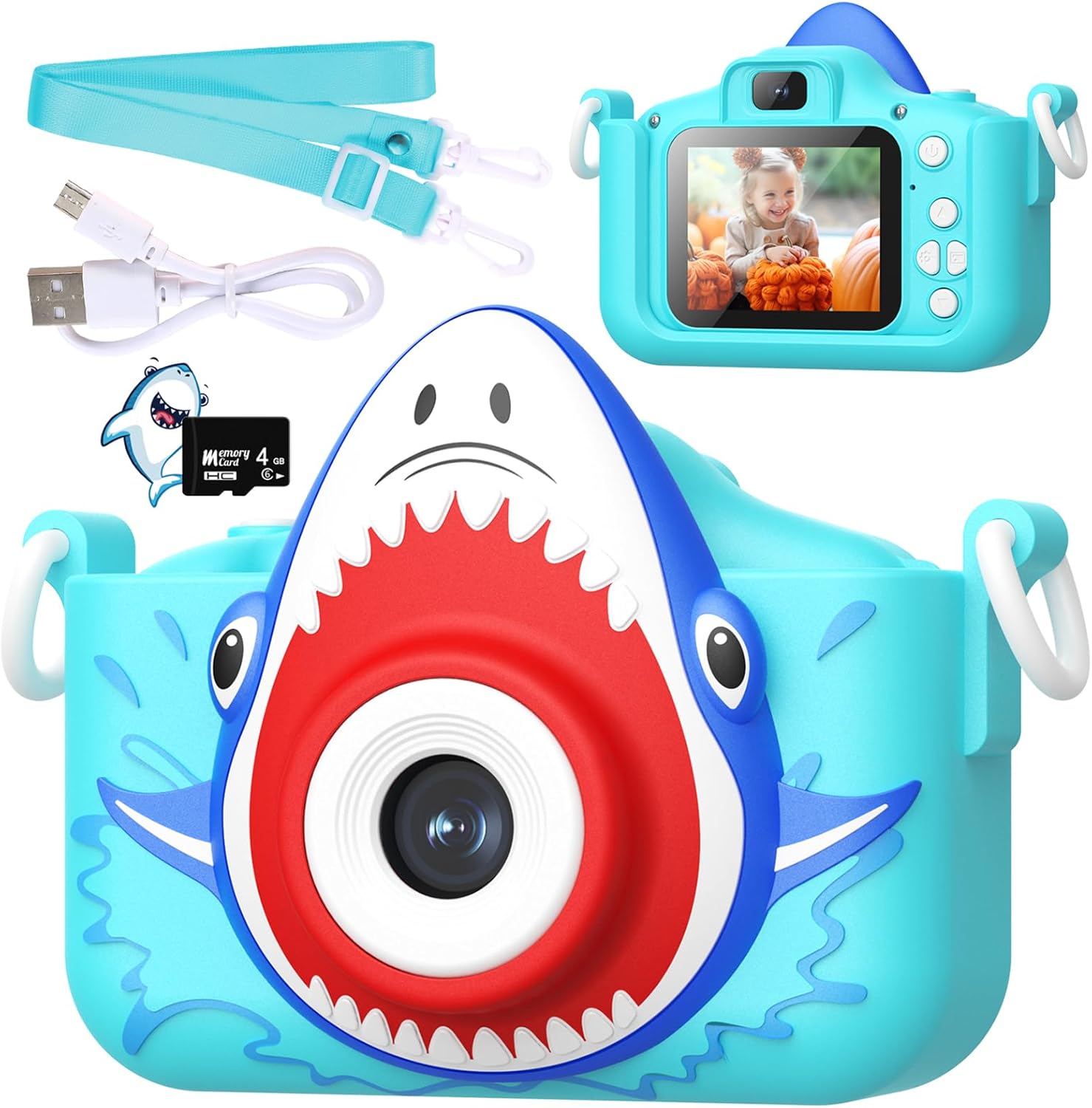 LETING Kids Camera: HD Dual Lens, Educational Games