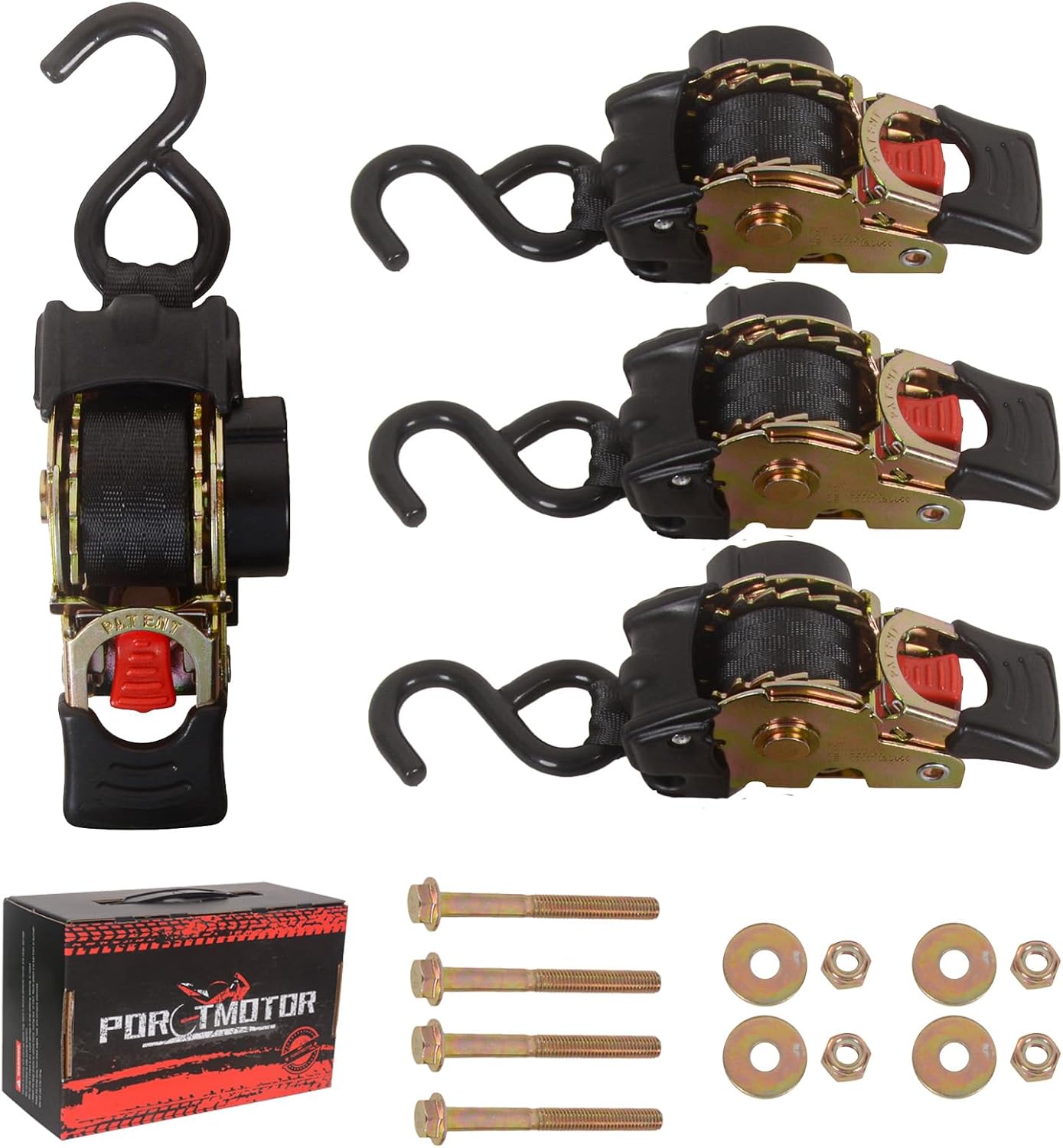 Auto Retracting Ratchet Straps for Boats, ATVs, and More