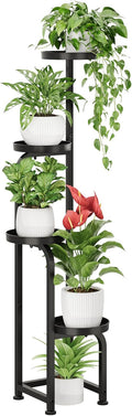 Tall Plant Stand Indoor Outdoor 4-Tier Corner Plant Shelf - Compact