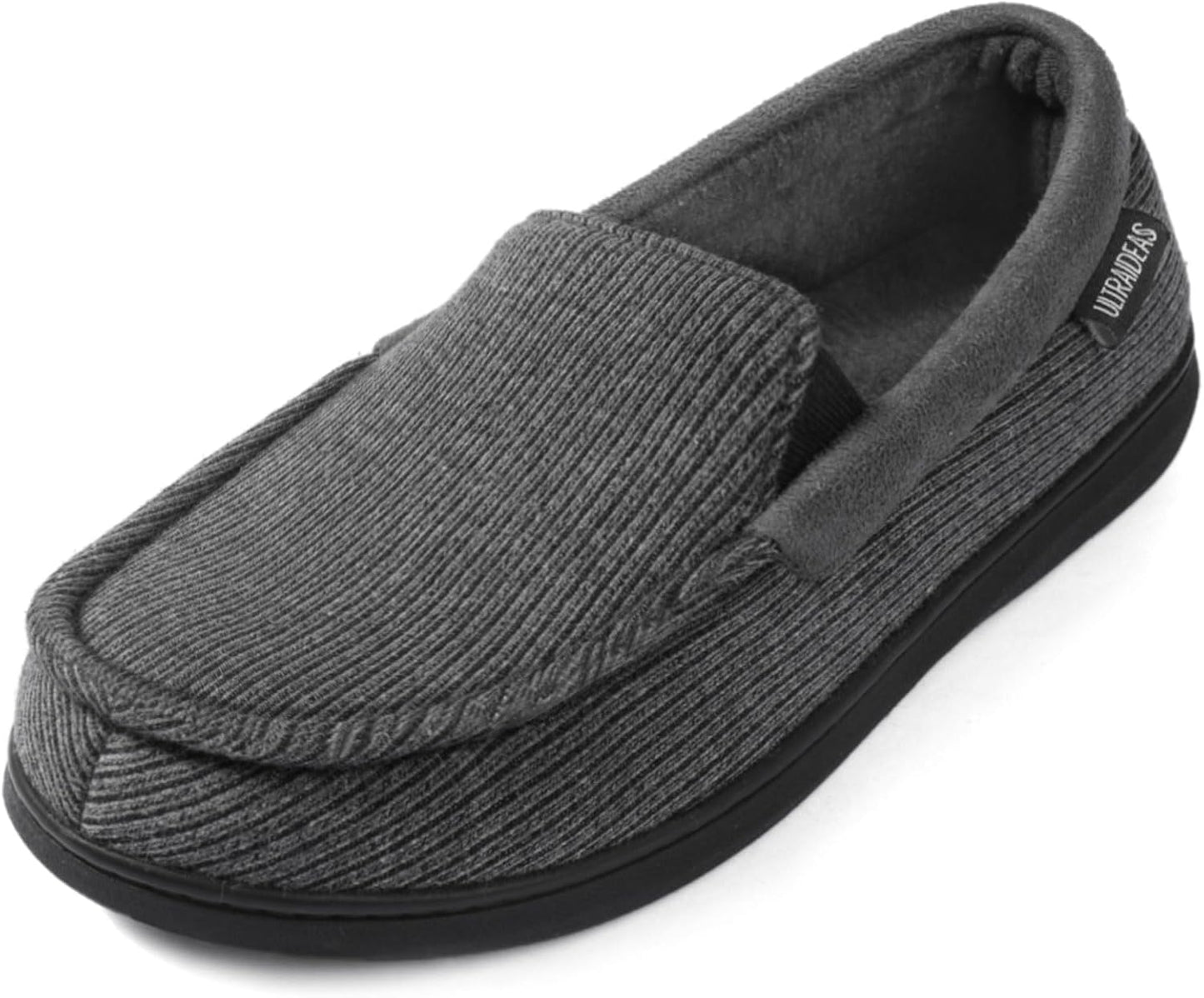 ULTRAIDEAS Men's Moc-Toe Slippers for Indoor and Outdoor Use