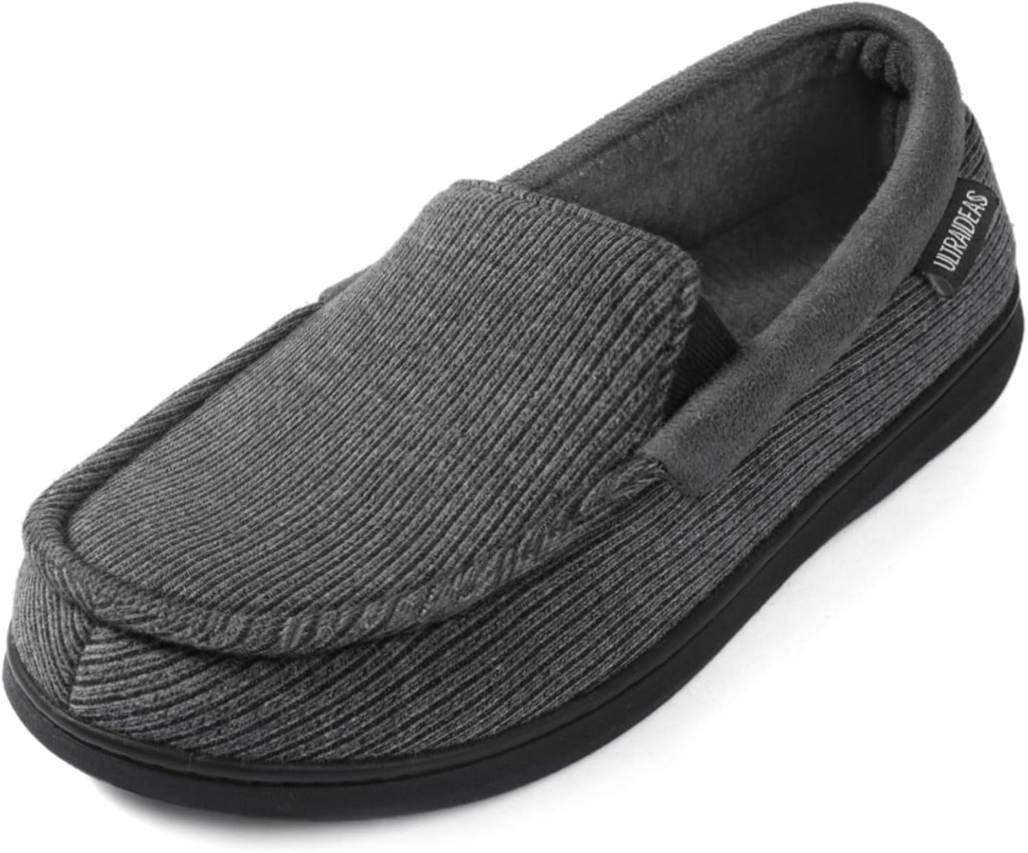 ULTRAIDEAS Men's Moc-Toe Slippers for Indoor and Outdoor Use