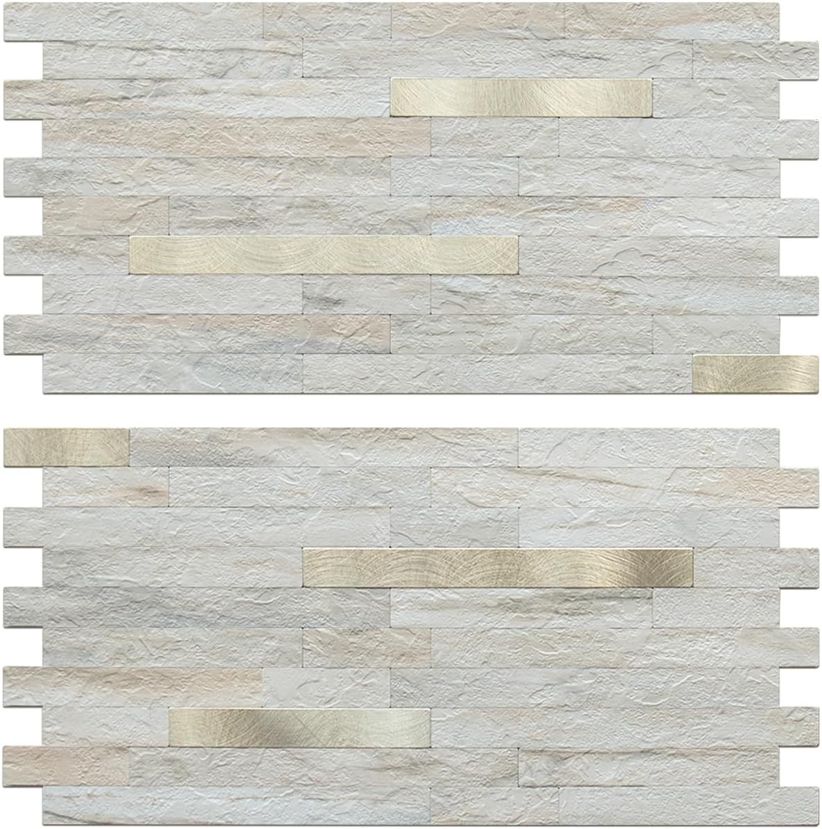 Faux Stone Peel and Stick Backsplash for Kitchen and Bathroom