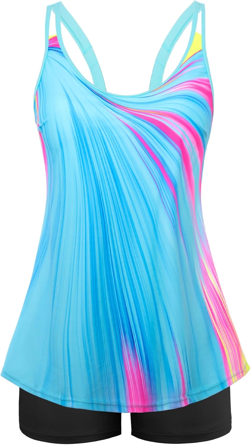 Arolina Tankini Swimsuits for Women with Tummy Control Design