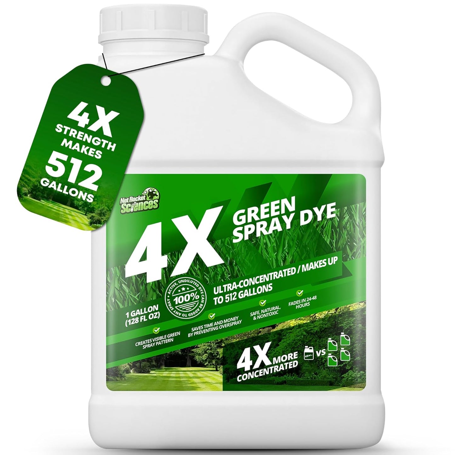 1 Gallon 4X Green Spray Dye for Lawn Turf Marking and More