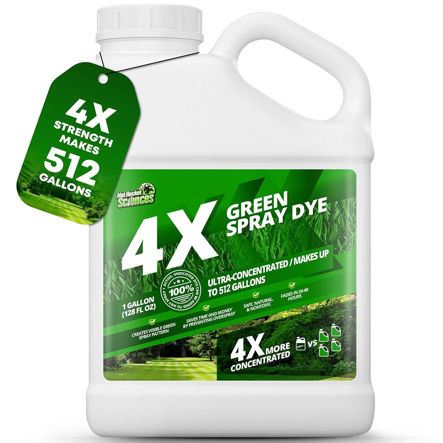 1 Gallon 4X Green Spray Dye for Lawn Turf Marking and More