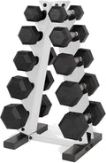 CAP Barbell 150 LB Dumbbell Weight Set and Rack for Home Gym