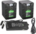 Kastar V Mount 2-Pack BP-Y150W Battery and Dual D-Tap Charger
