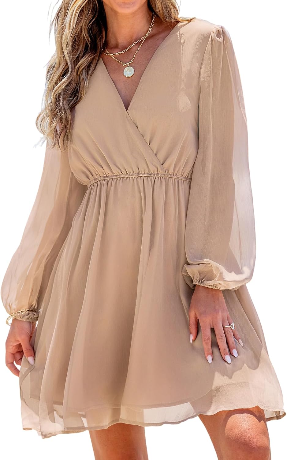 CUPSHE Women's Mini Dresses for Casual Spring and Autumn Wear