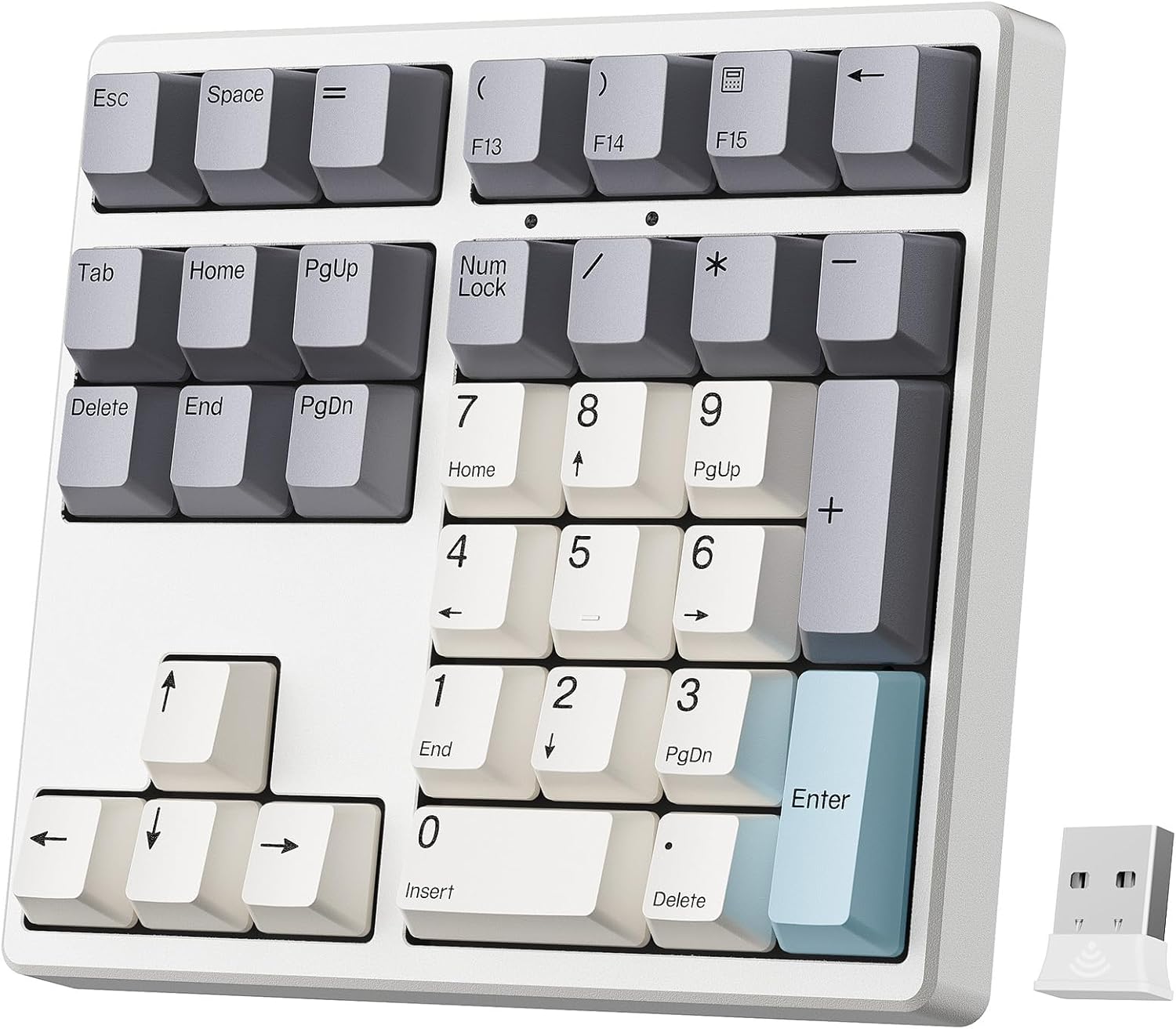 Wireless Number Pad with Hot Swappable Keys for Enhanced Efficiency