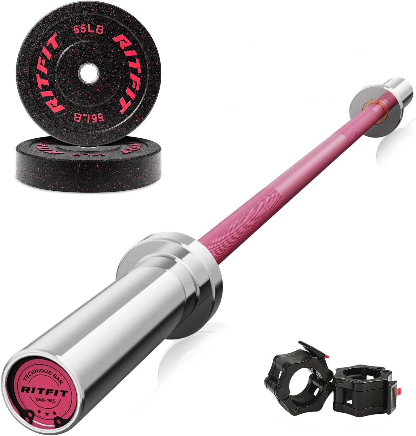 RitFit Barbell Weight Set for Effective Home Weightlifting