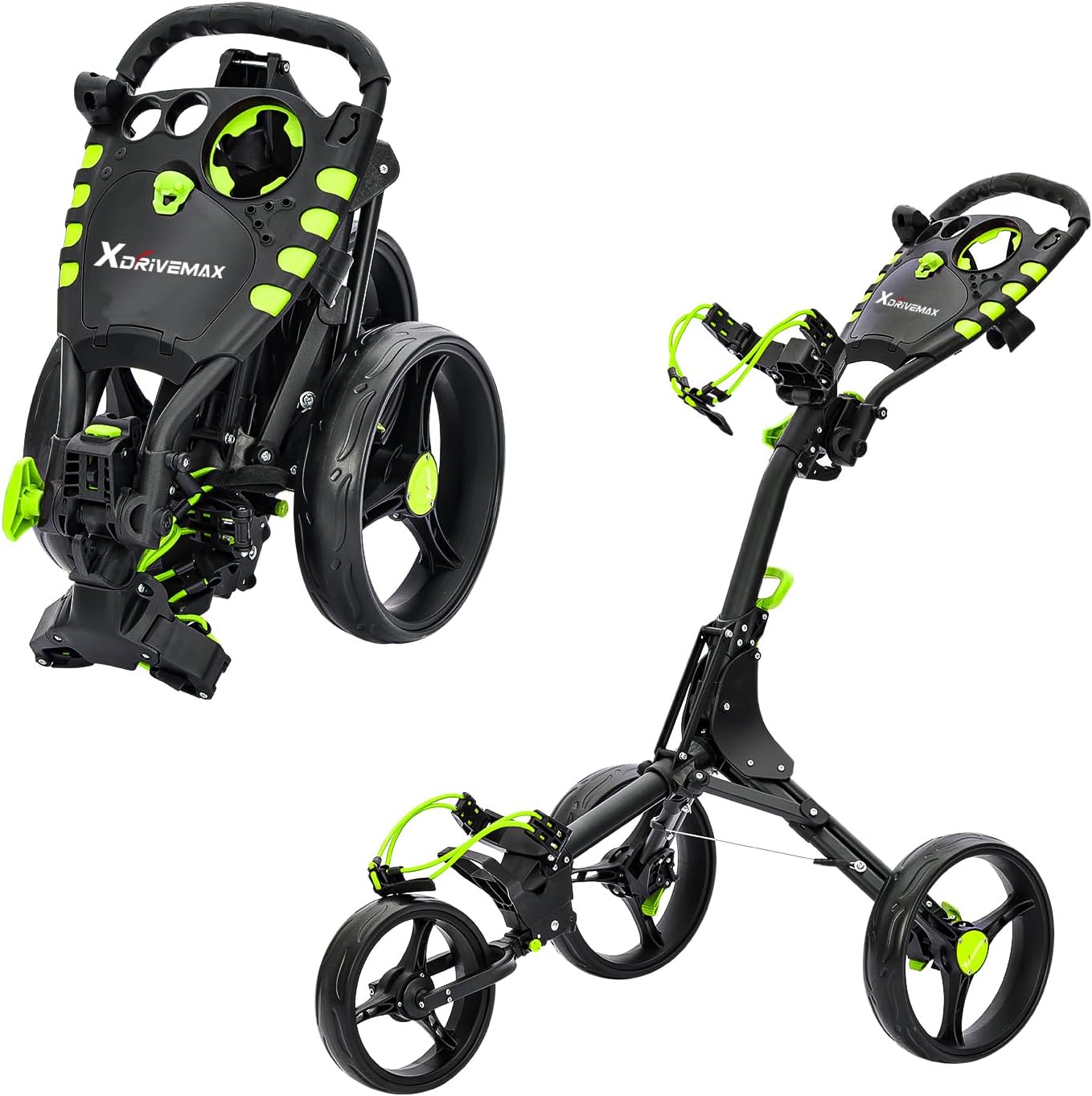 GC408 Folding Golf Push Cart - Lightweight & Convenient