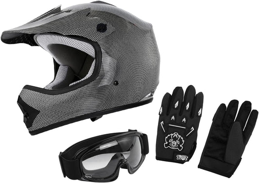 XFMT Dot Youth Kids Motocross Offroad Helmet with Goggles