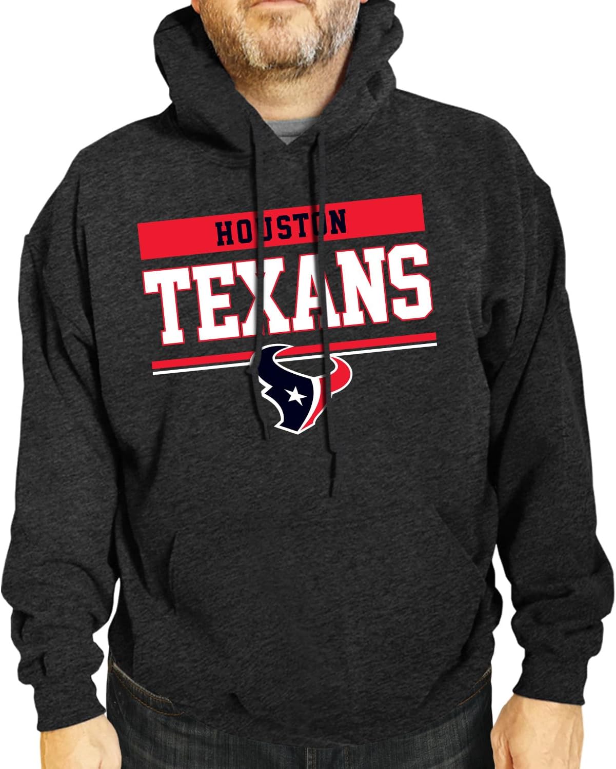 NFL Adult Gameday Charcoal Hooded Sweatshirt for Fans