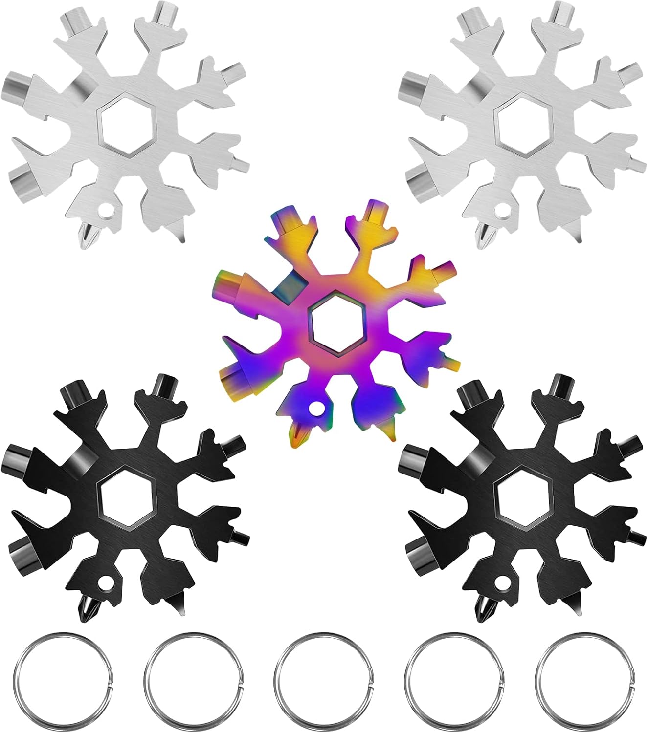 Snowflake Multitool - 18-in-1 Stainless Steel Gift for Him | Halovin