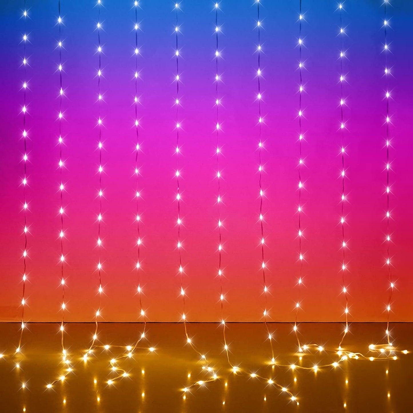 300 LED Smart Color Changing Curtain Lights by KepStars