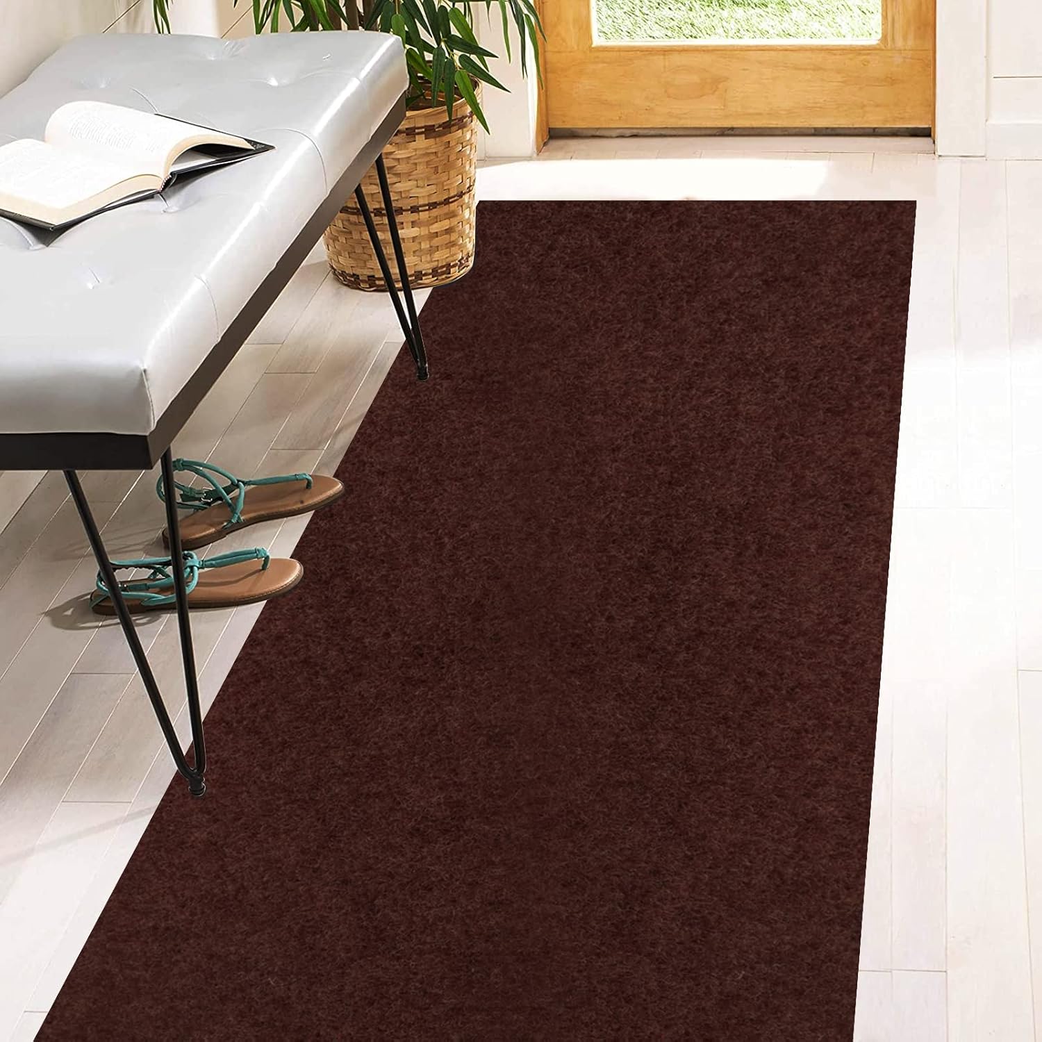 3ft x 11ft Runner Rugs with Rubber Backing for Indoor Outdoor Use