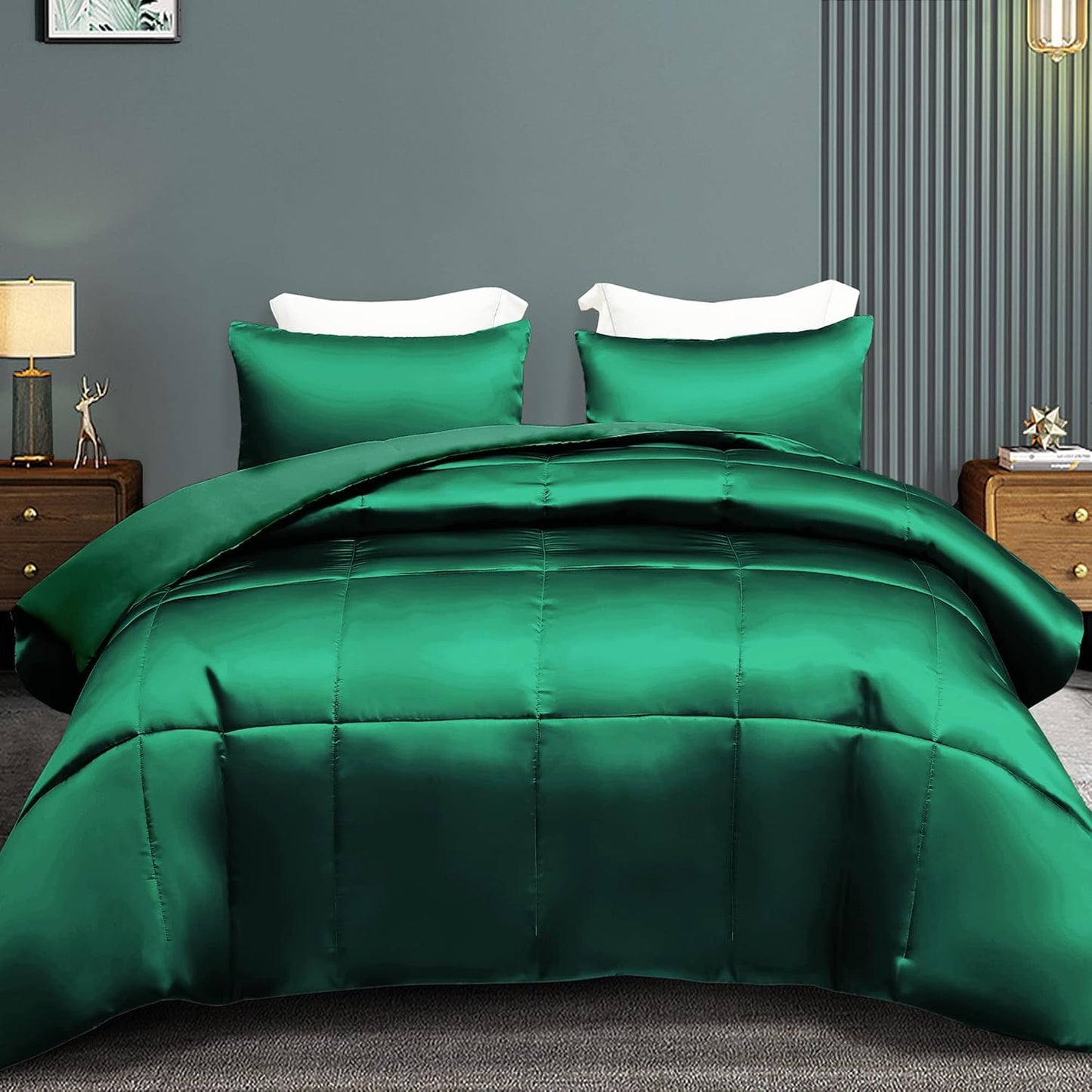 Luxurious Satin King Size Comforter Set for All Seasons