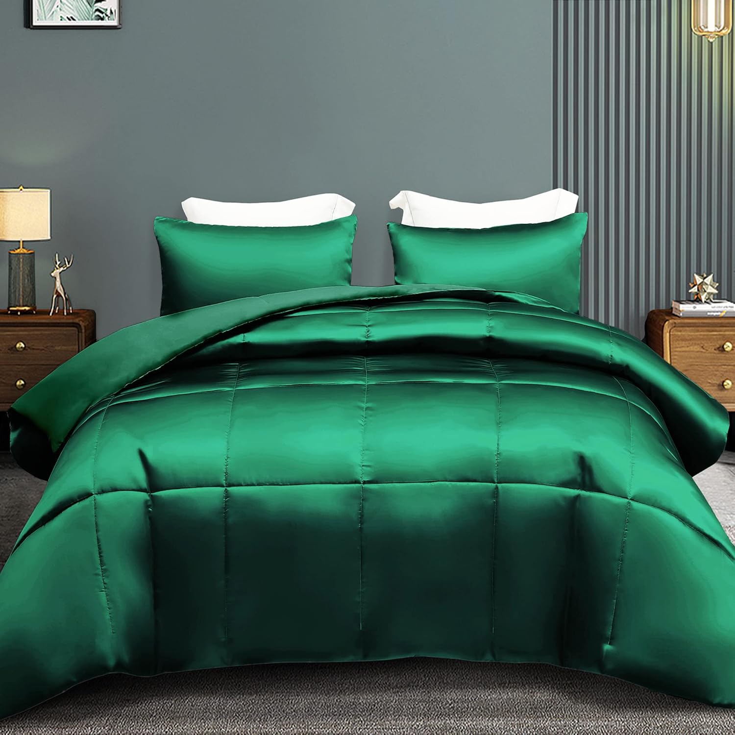 Luxurious Satin King Size Comforter Set for All Seasons