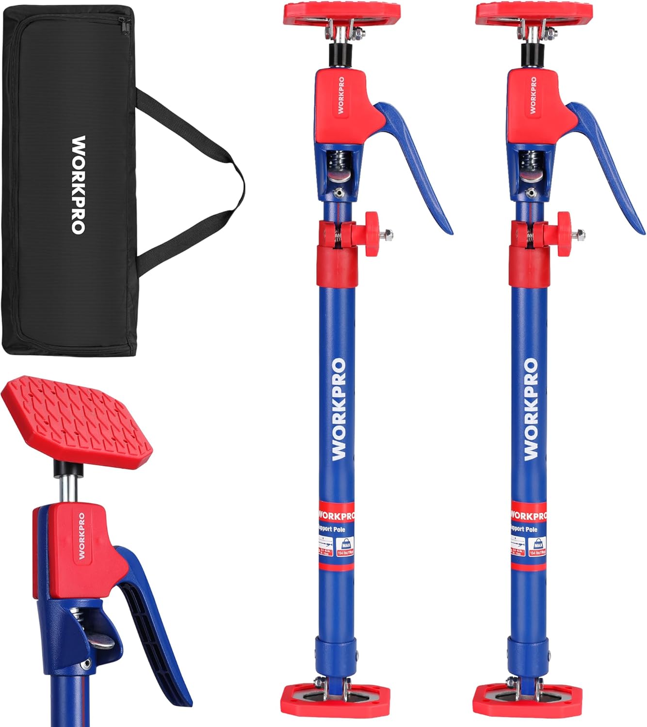WORKPRO Cabinet Jack Support Pole for Easy Home Installations